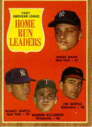 1962 Topps - [Base] #18 - Willie Mays, Mickey Mantle (Elston